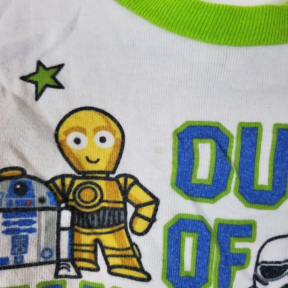 Star Wars Pajama Top C3PO R2D2 Boys 5T No Pants Crew Neck‎